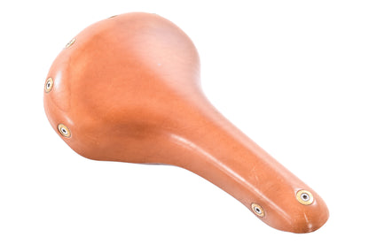 USED Berthoud Cycles Aspin Natural Tan Leather Touring Saddle Medium Width
