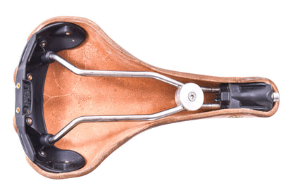 USED Berthoud Cycles Aspin Natural Tan Leather Touring Saddle Medium Width