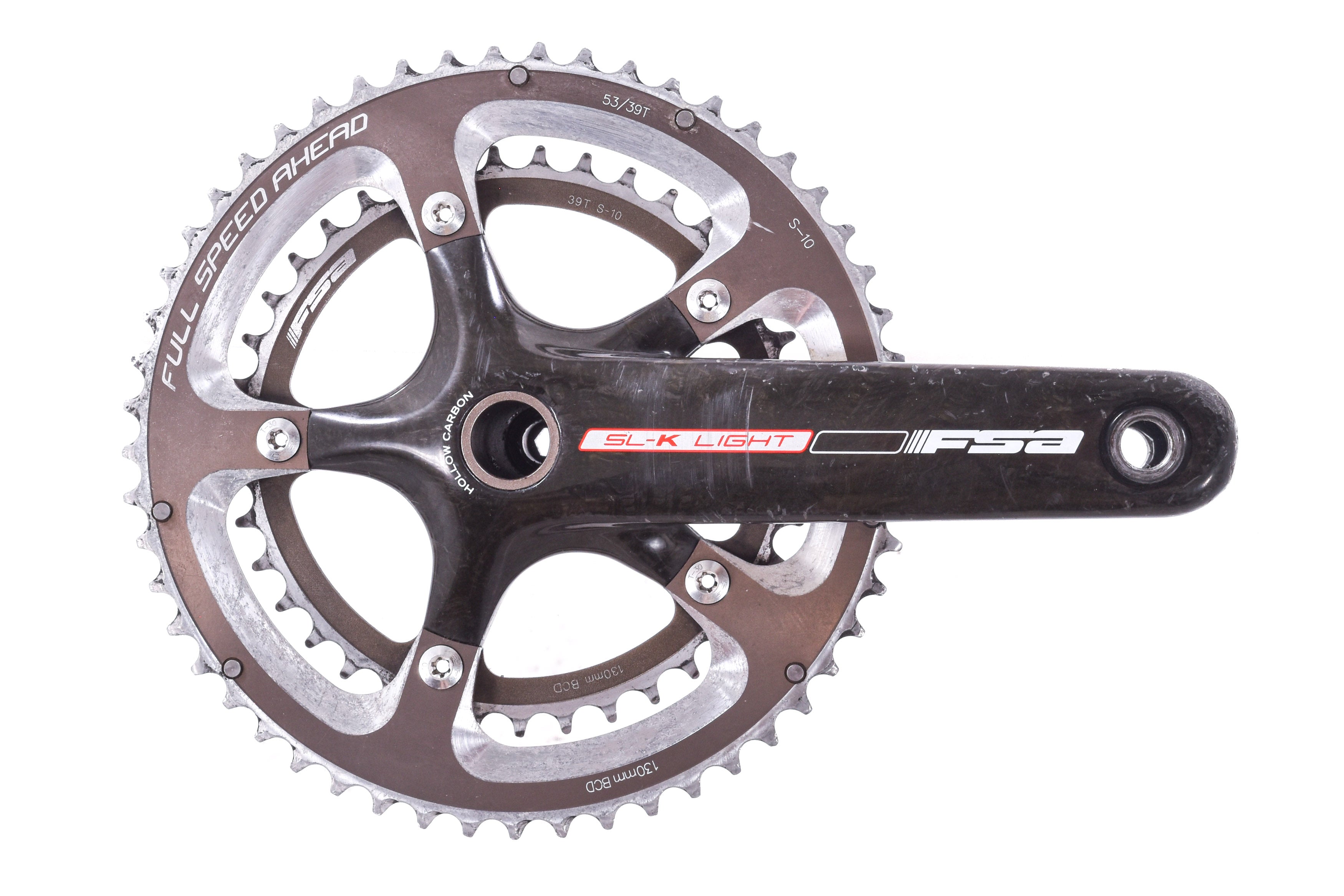 USED FSA SL-K Light 53/39T Hollow Carbon Road Crankset 170mm