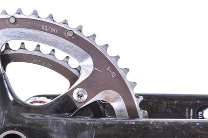 USED FSA SL-K Light 53/39T Hollow Carbon Road Crankset 170mm MegaExo BSA BB