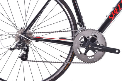 USED Specialized Allez E5 Small Road Bike Aluminum w/ Carbon Fork SRAM Apex 2x10 speed Black/Red
