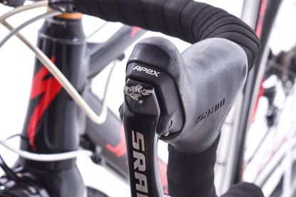 USED Specialized Allez E5 Small Road Bike Aluminum w/ Carbon Fork SRAM Apex 2x10 speed Black/Red