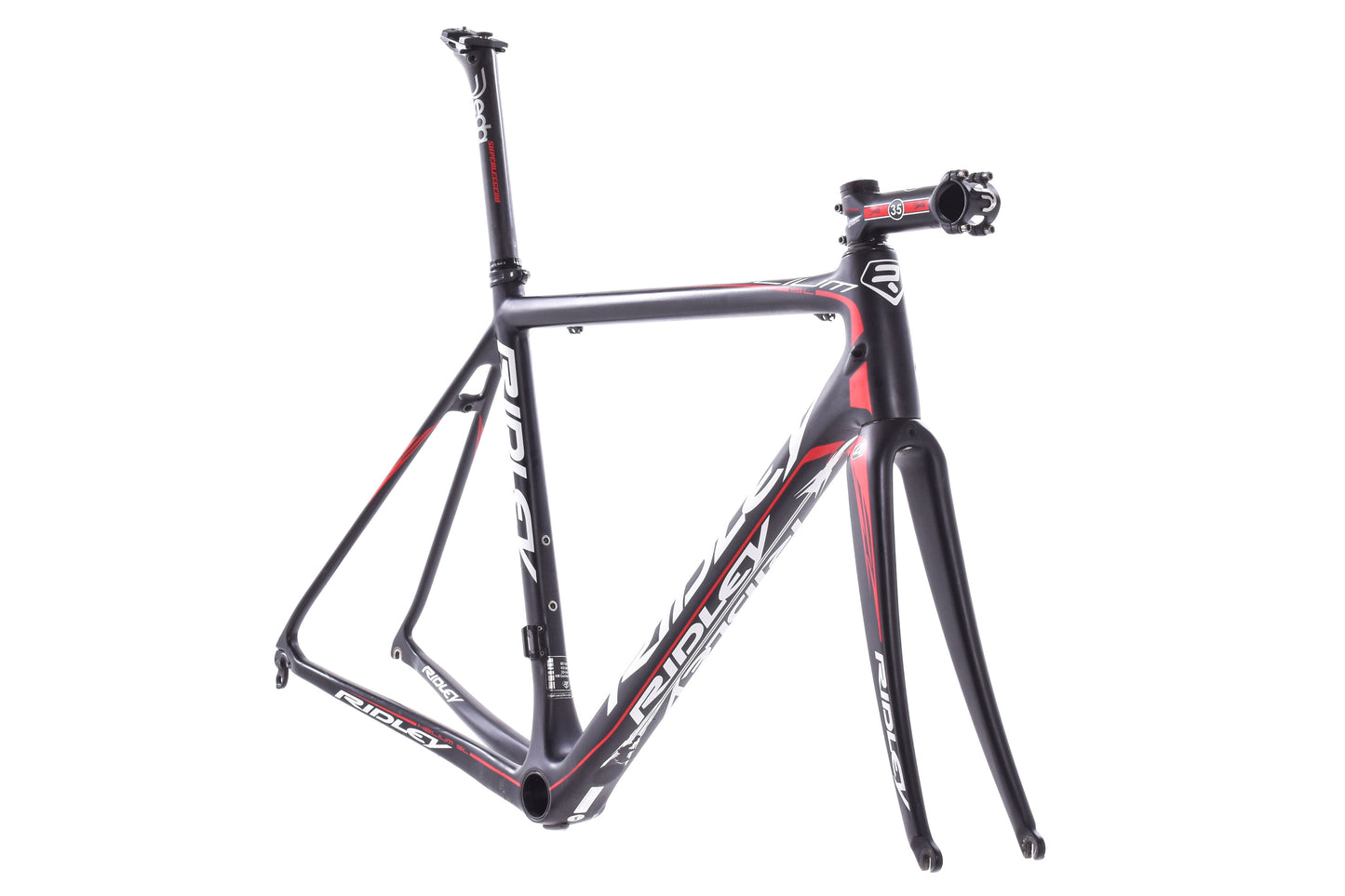 USED 2013 Ridley Helium SL Team Carbon Road Bike Frame Black/Red/White Rim Brake Small
