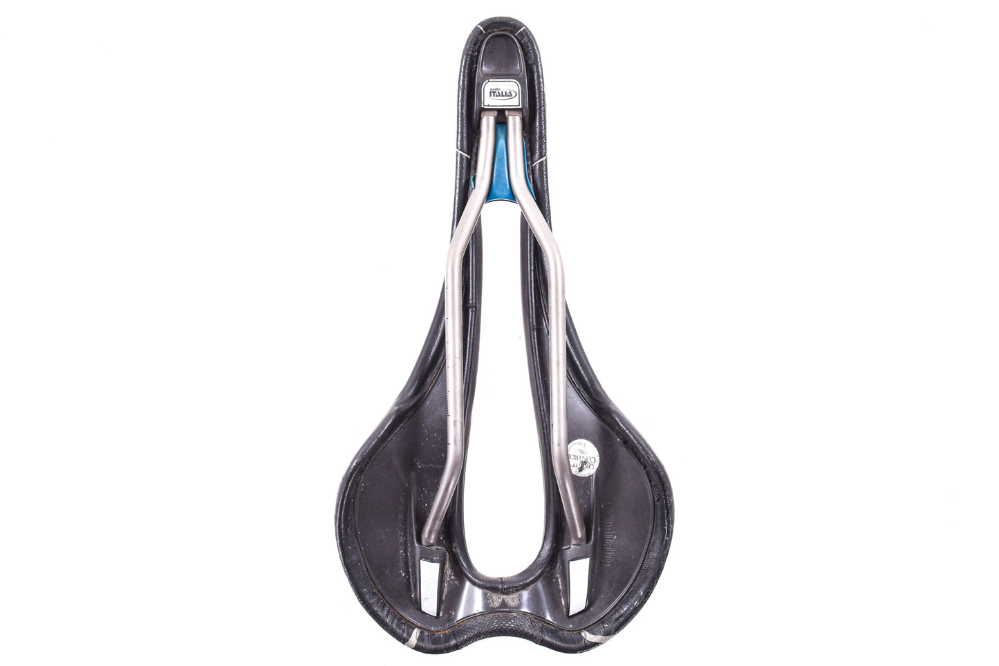 USED Selle Italia SLR Superflow 145mm Saddle Titanium Rail Carbon Shell