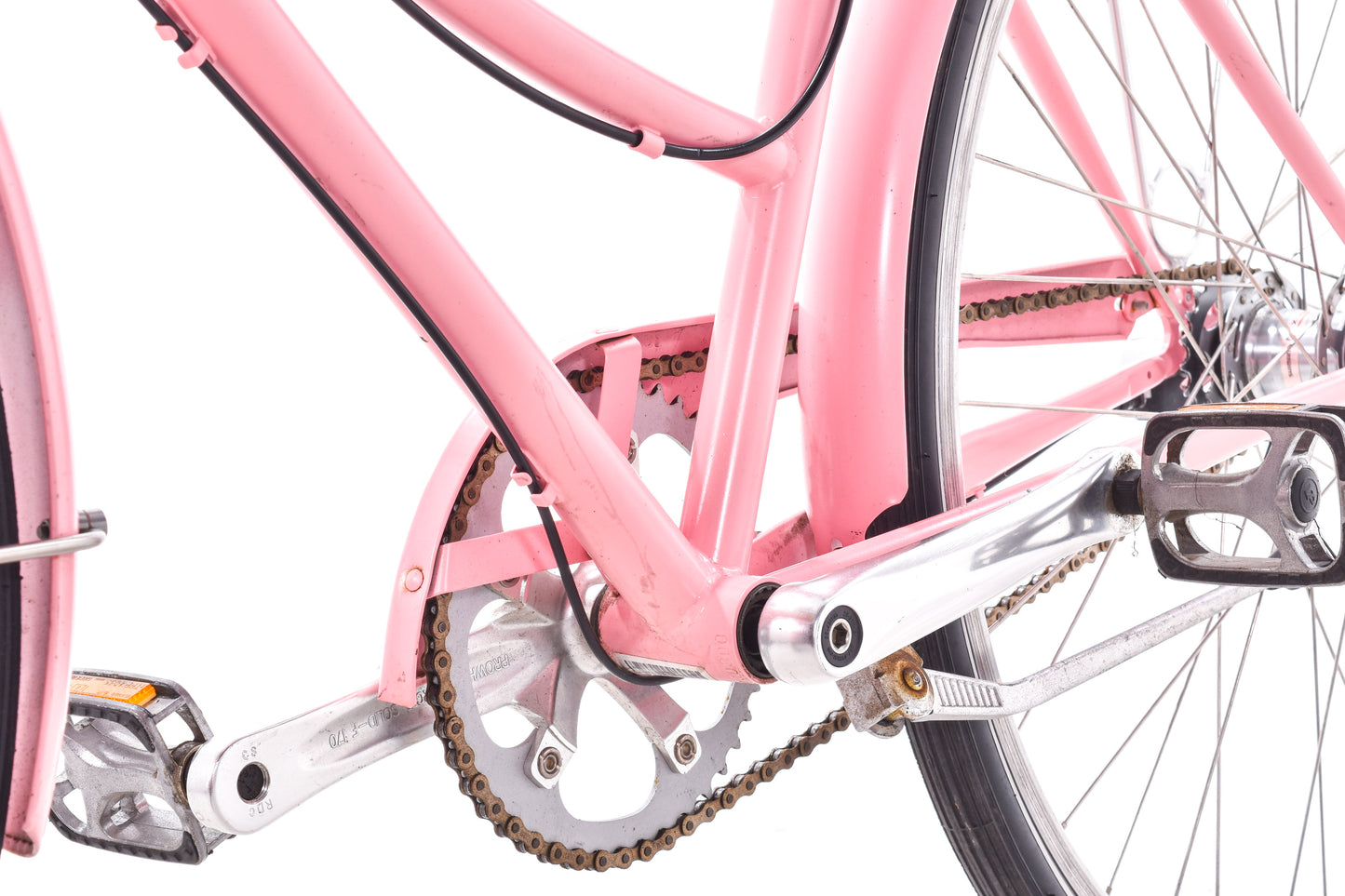 USED Linus Dutchi 3i Urban Cruiser Medium Step Thru Pink Townie Basket
