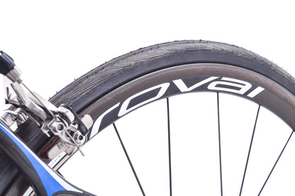 USED 2007 Specialized S-Works Roubaix 54cm Road Bike SRAM Force 2x10 speed Carbon Roval Wheels Blue