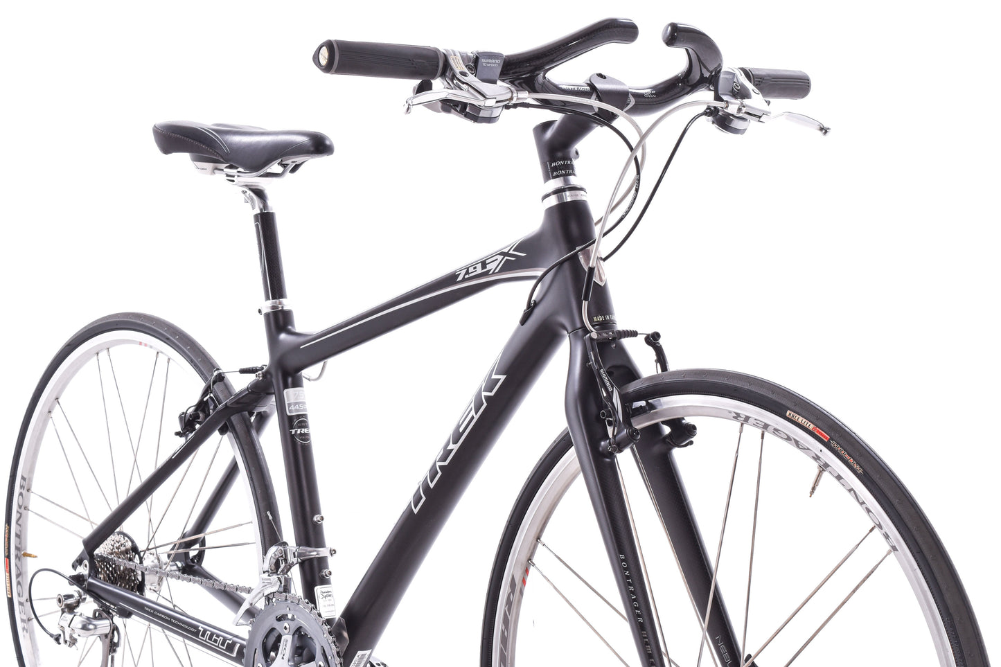 USED 2009 Trek 7.9 FX Carbon Flat Bar Road Bike Medium Shimano Ultegra/105 3x10 speed Black