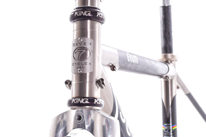 USED Mid 2000's Seven Elium Carbon/Titanium X-Small Road Bike Frame Rim Brake Quick Release