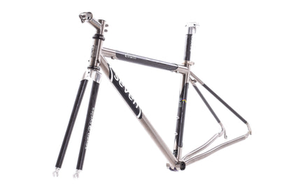 USED Mid 2000's Seven Elium Carbon/Titanium X-Small Road Bike Frame Rim Brake Quick Release