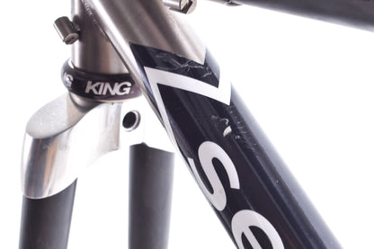 USED Mid 2000's Seven Elium Carbon/Titanium X-Small Road Bike Frame Rim Brake Quick Release