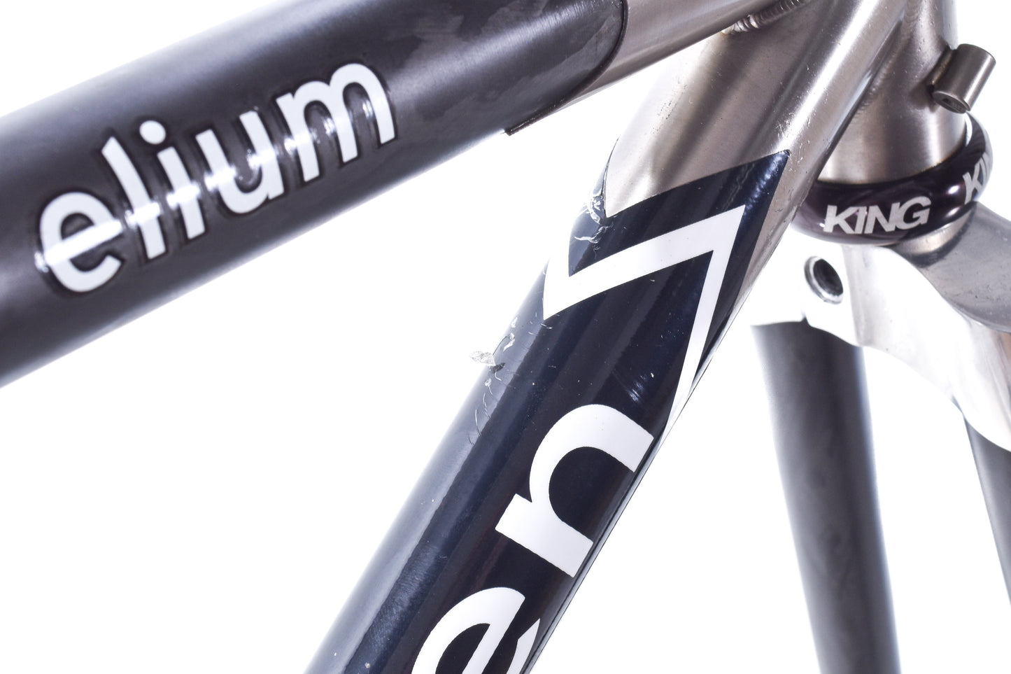 USED Mid 2000's Seven Elium Carbon/Titanium X-Small Road Bike Frame Rim Brake Quick Release