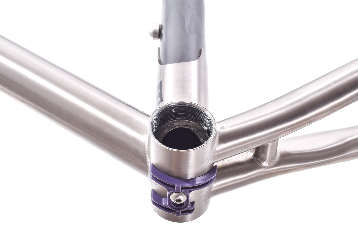 USED Mid 2000's Seven Elium Carbon/Titanium X-Small Road Bike Frame Rim Brake Quick Release