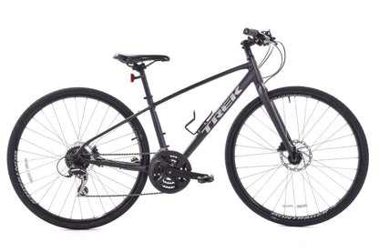 USED Trek FX 2 Small Hybrid Bike Hydraulic Disc Brakes Black Shimano 3x8 Speed