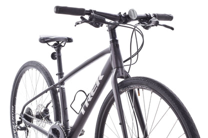 USED Trek FX 2 Small Hybrid Bike Hydraulic Disc Brakes Black Shimano 3x8 Speed