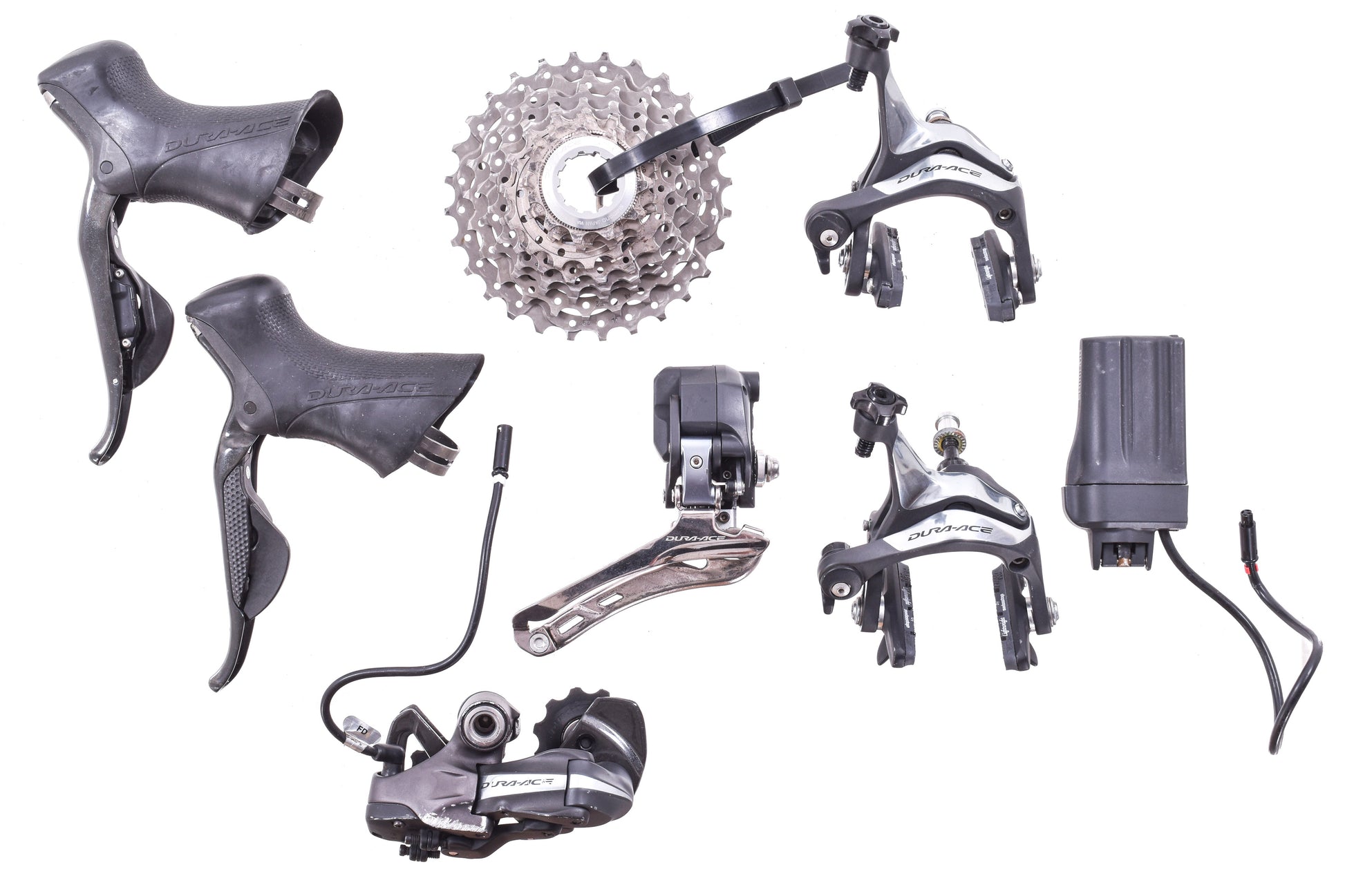 USED Shimano Dura-Ace 7970 Di2 2x10 speed Electronic Groupset Rim Brak