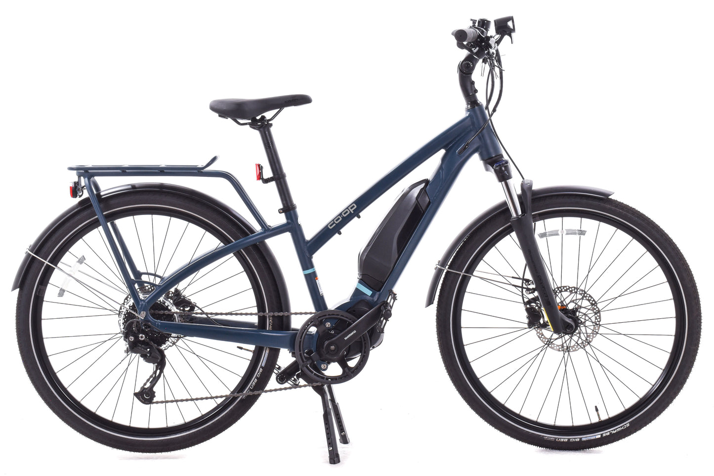 USED REI Co-op CTY eBike Shimano Motor 1x9 Speed w/ Lights, Rack,