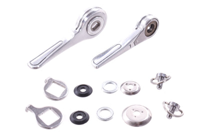 USED Dia-Compe ENE Ciclo 11s Downtube Shifter set Polished Silver