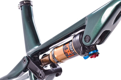 USED 2024 Allied BC40 XL Full Suspension Mountain Bike Frame Green Sparkle XC Carbon USA