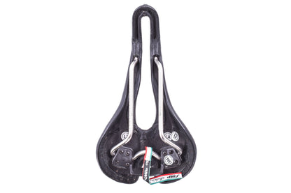 USED Selle SMP Pro Leather Saddle Black Road w/ Cutout Steel Rails (#3 of 3)