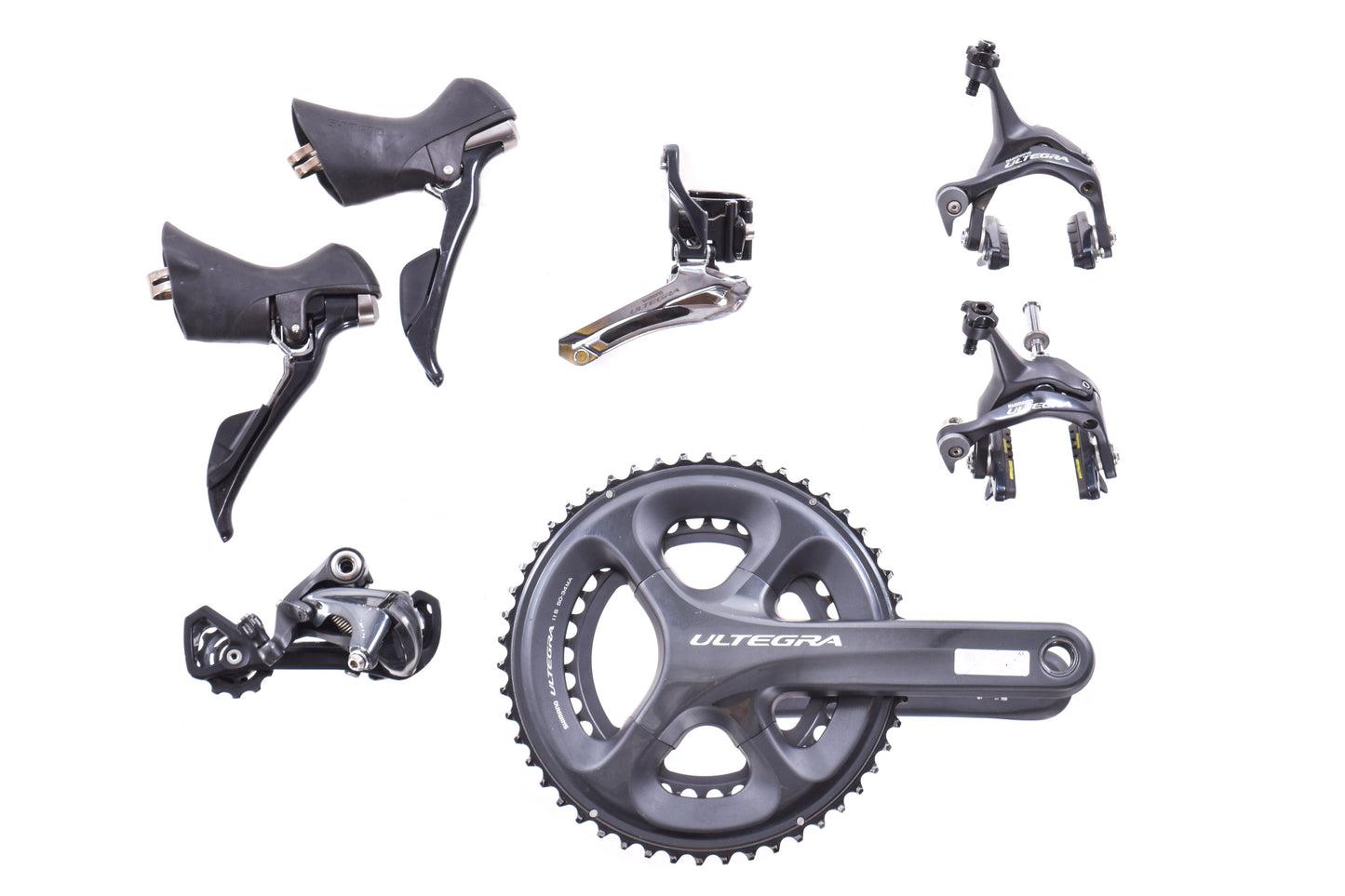 USED Shimano Ultegra 6800/6700 2x11 speed Mechanical Road Rim Brake Groupset ST, RD, FD, BR, FC 50/34T 172.5mm