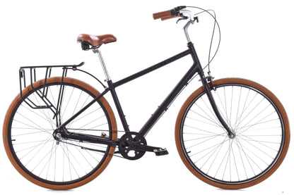 USED Priority Bicycles 3 Speed Classic Medium Urban Cruiser Black Belt Drive 3 Speed