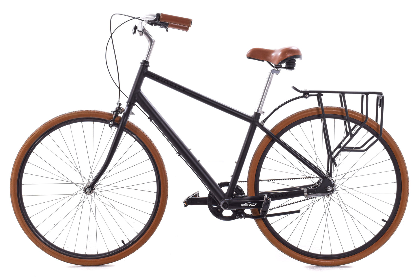 USED Priority Bicycles 3 Speed Classic Medium Urban Cruiser Black Belt Drive 3 Speed