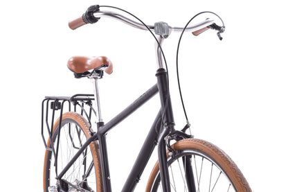 USED Priority Bicycles 3 Speed Classic Medium Urban Cruiser Black Belt Drive 3 Speed