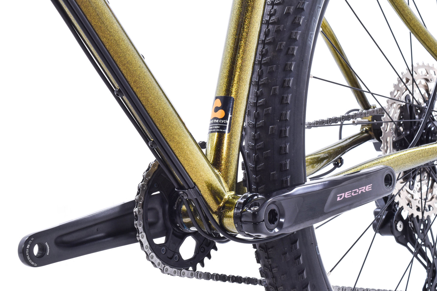 NEW Wilde Dark Star Steel Hardtail Mountain Bike - Gold Metal Flake and Sparkle Black