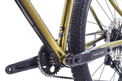 NEW Wilde Dark Star Steel Hardtail Mountain Bike - Gold Metal Flake and Sparkle Black
