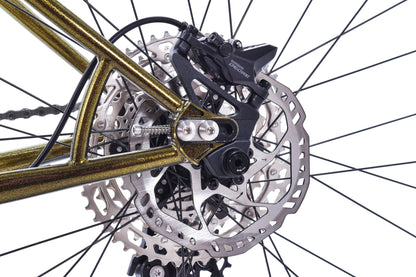 NEW Wilde Dark Star Steel Hardtail Mountain Bike - Gold Metal Flake and Sparkle Black