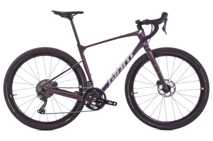 USED 2024 Giant Revolt Advanced 0 Medium Gravel Bike Shimano GRX 2x11 w/ Carbon Wheels Charcoal Plum