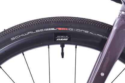 USED 2024 Giant Revolt Advanced 0 Medium Gravel Bike Shimano GRX 2x11 w/ Carbon Wheels Charcoal Plum