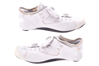 USED Specialized S-Works Ares Road Cycling Shoes 44.5 EU 11 US Dual Boa White