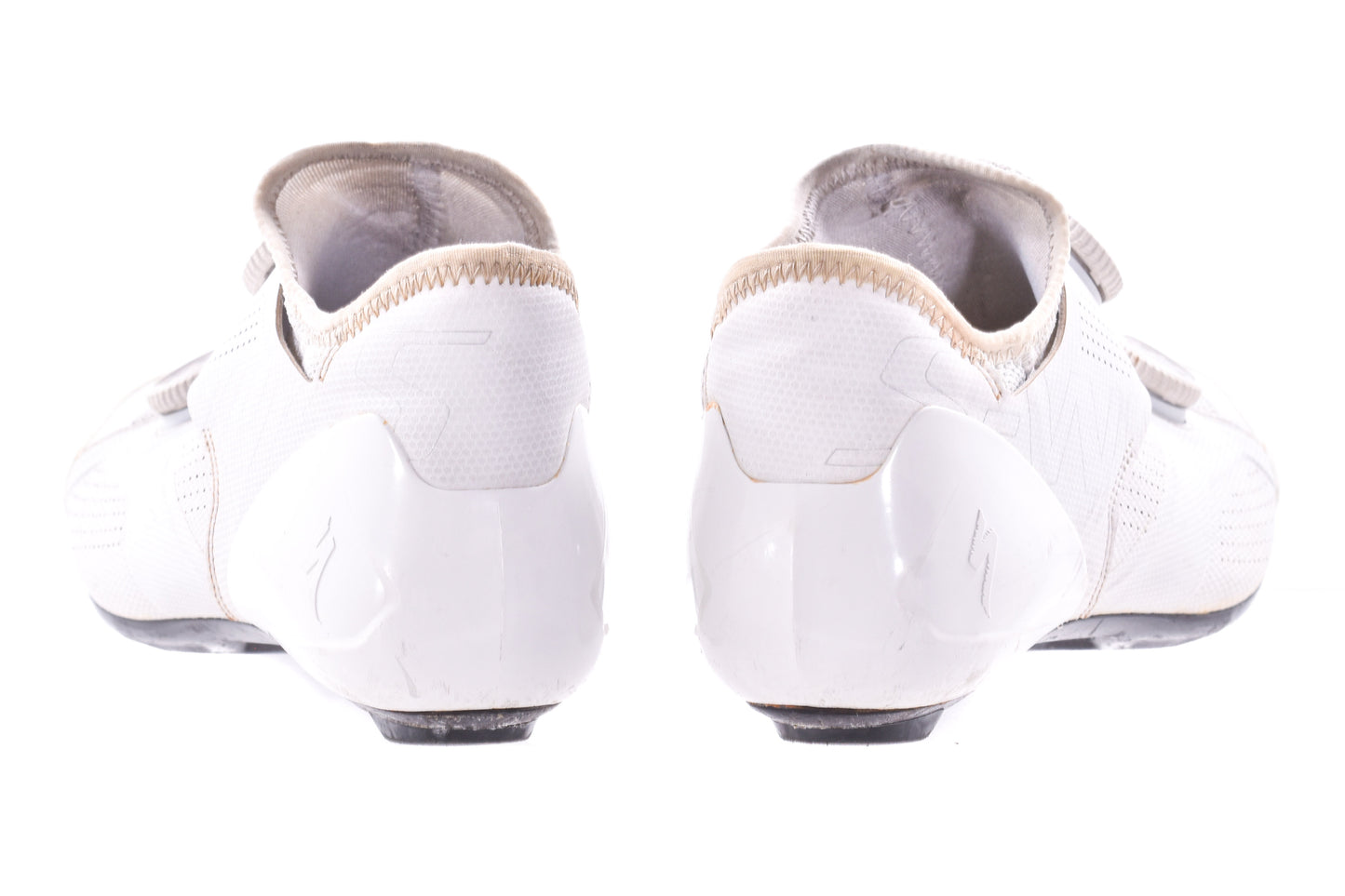 USED Specialized S-Works Ares Road Cycling Shoes 44.5 EU 11 US Dual Boa White