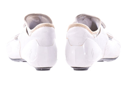 USED Specialized S-Works Ares Road Cycling Shoes 44.5 EU 11 US Dual Boa White