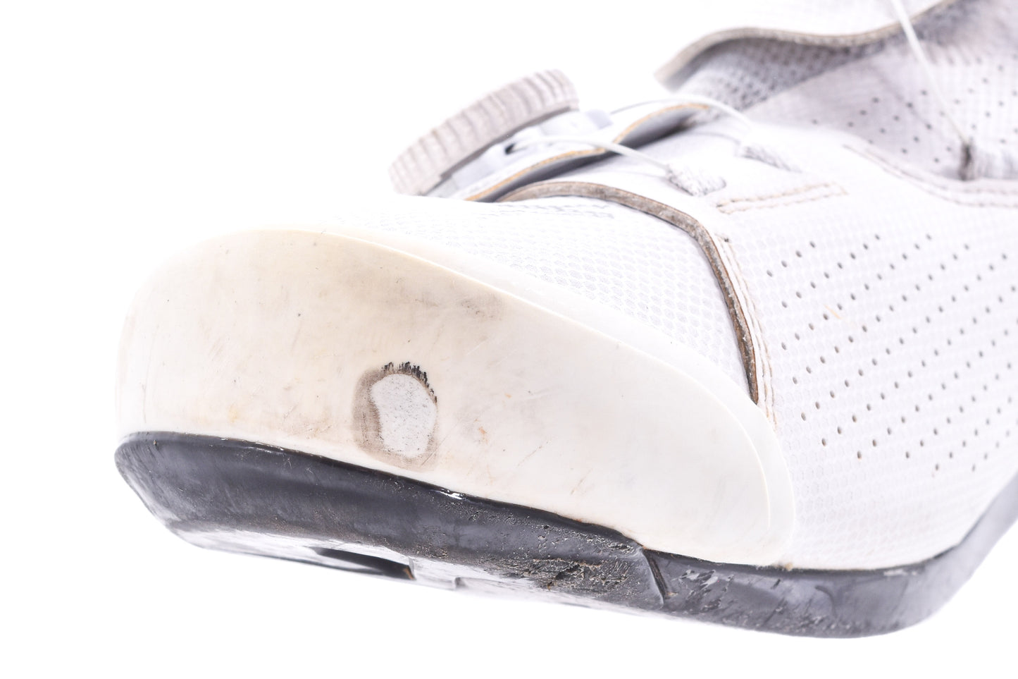 USED Specialized S-Works Ares Road Cycling Shoes 44.5 EU 11 US Dual Boa White