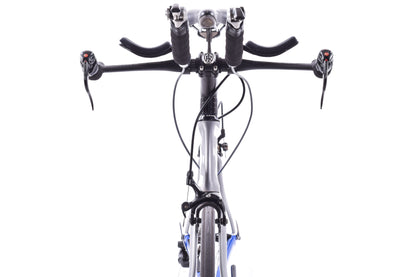 USED Cervelo P2C 56cm Carbon TT/Triathlon Bike Shimano Ultegra 2x10 Speed Blue Silver