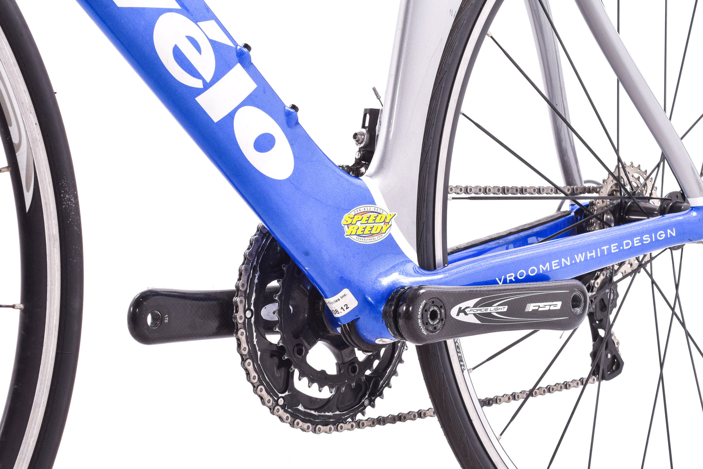 USED Cervelo P2C 56cm Carbon TT/Triathlon Bike Shimano Ultegra 2x10 Speed Blue Silver