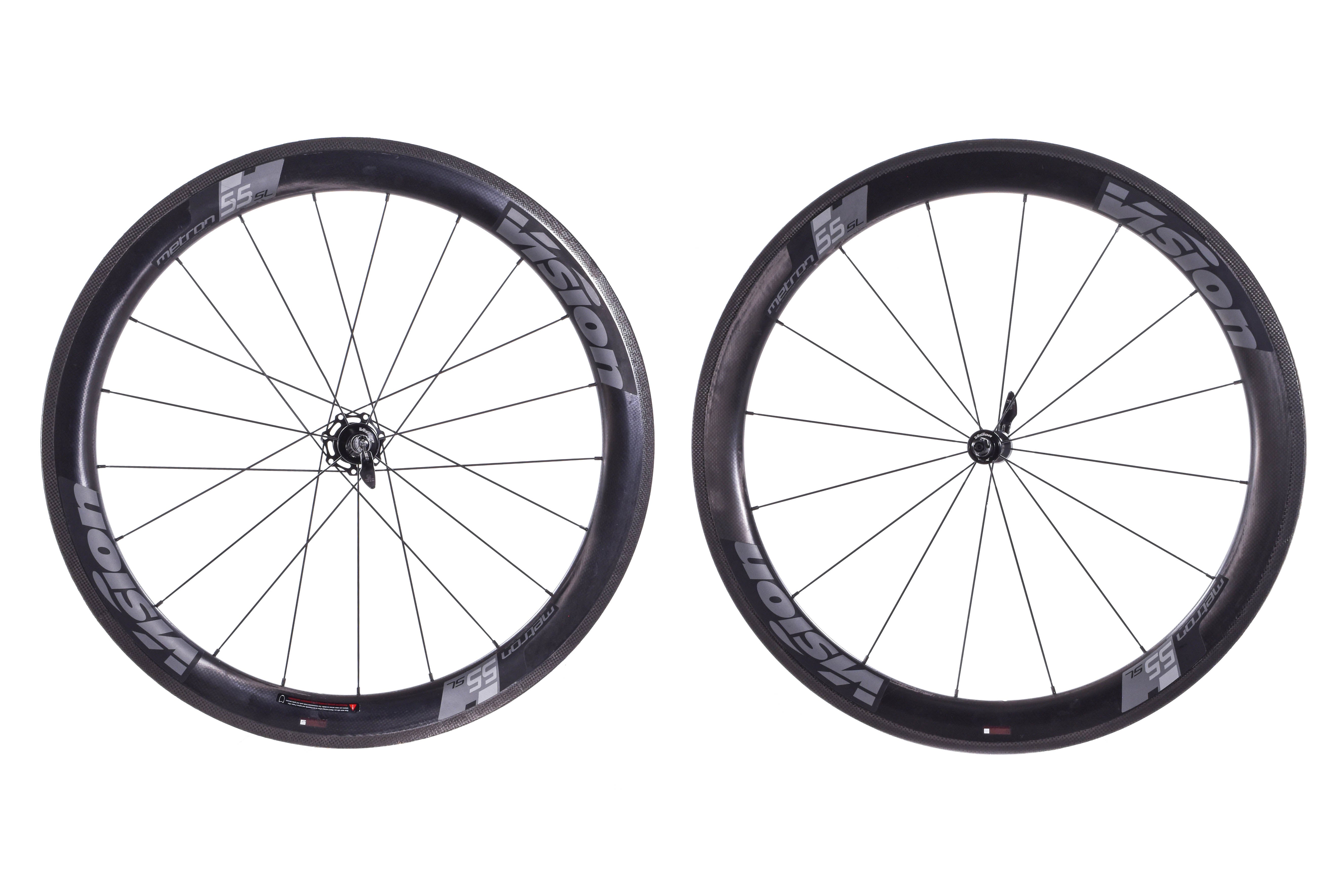 USED Vision Metron 55 SL 700C Tubular Aero TT Road Wheelset
