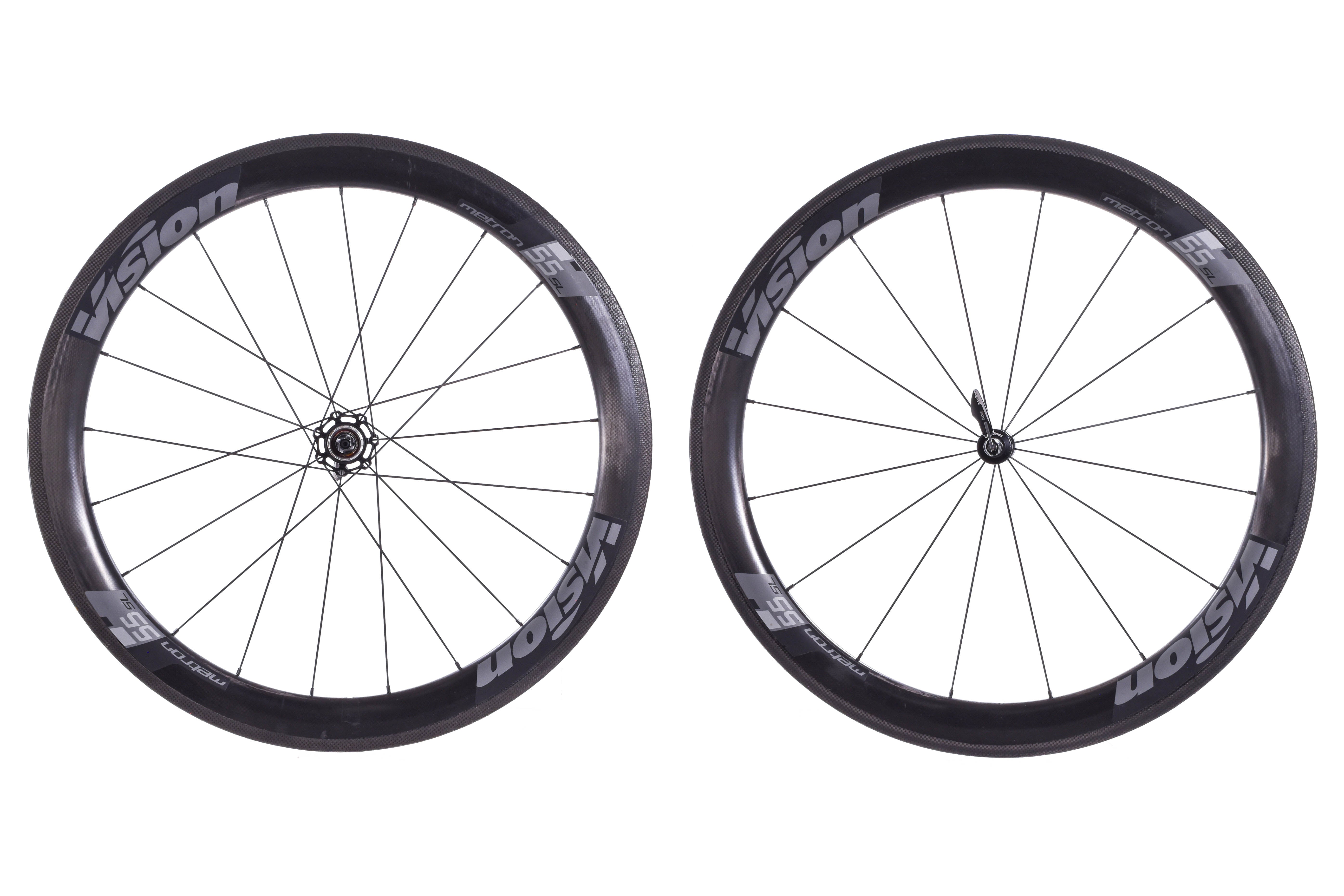 USED Vision Metron 55 SL 700C Tubular Aero TT Road Wheelset