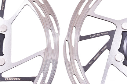 USED SRAM Rival AXS D1 Flat Mount Hydraulic Brake Calipers w/ 160mm Paceline Center Lock Rotors (1)