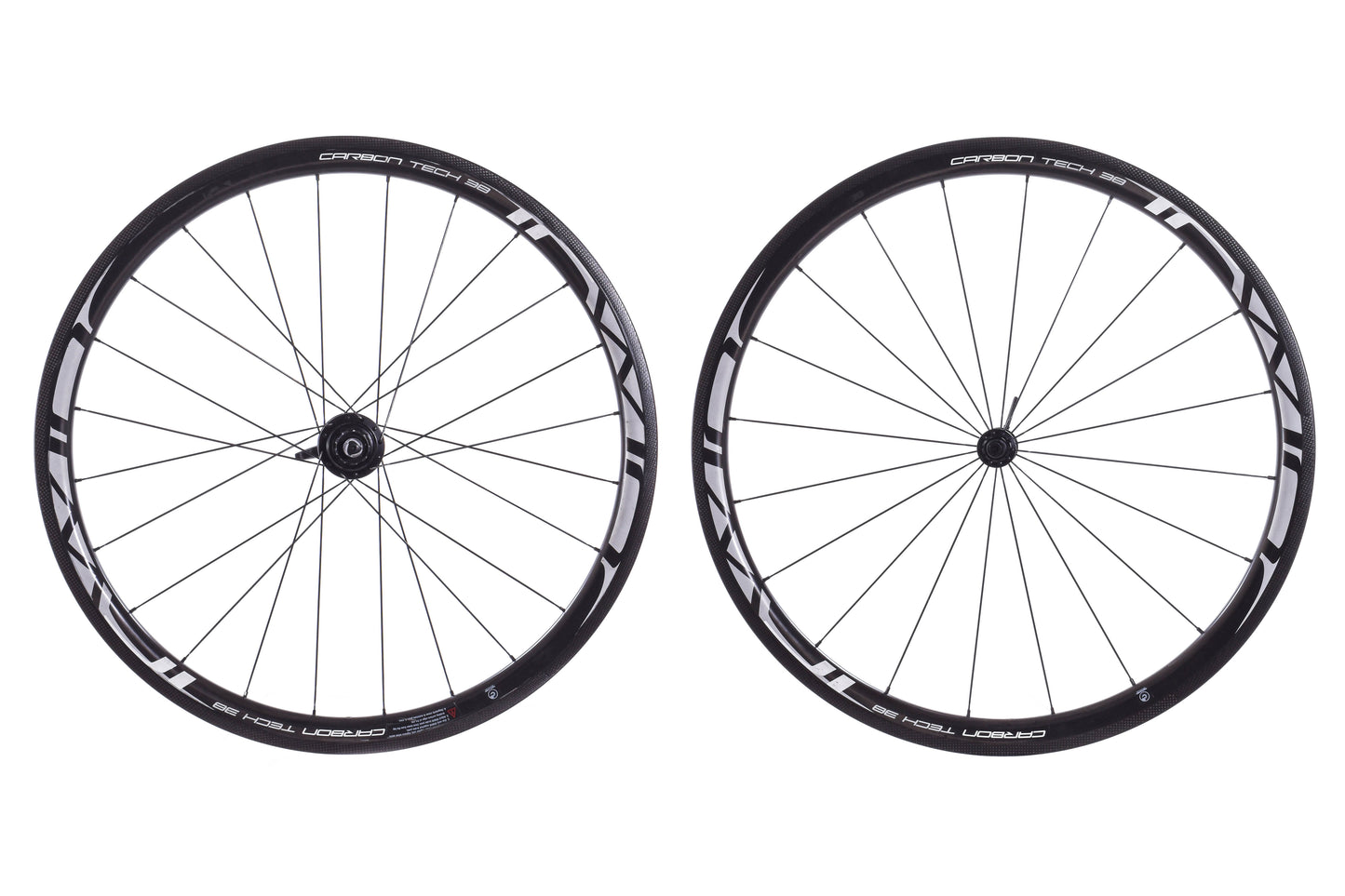 USED Irwin Carbon Tech 38 Carbon Wheelset 700c Rim Brake QR Shimano HG 11