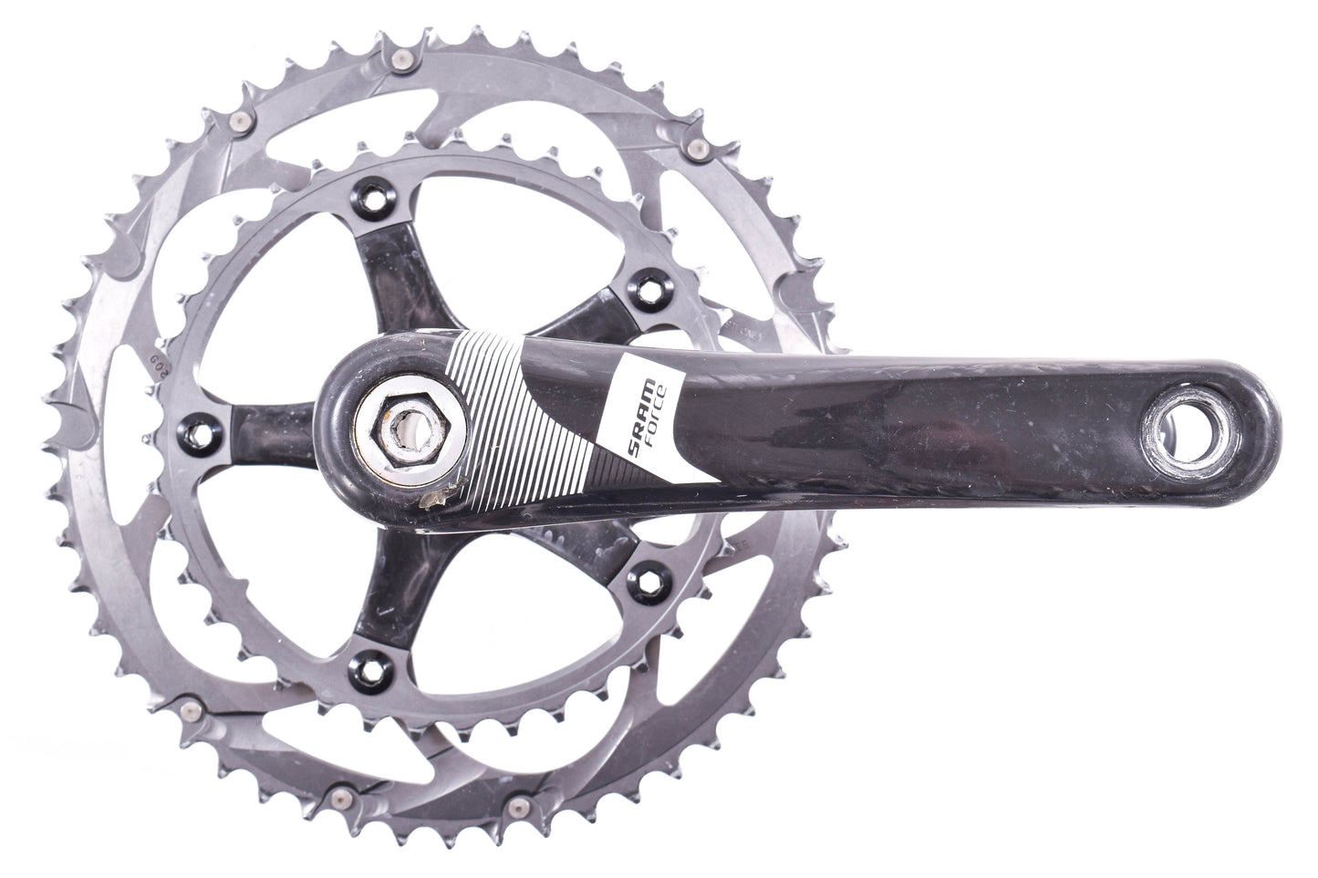USED SRAM Force GXP Carbon Crankset 172.5mm 130BCD 53/39T 10 speed