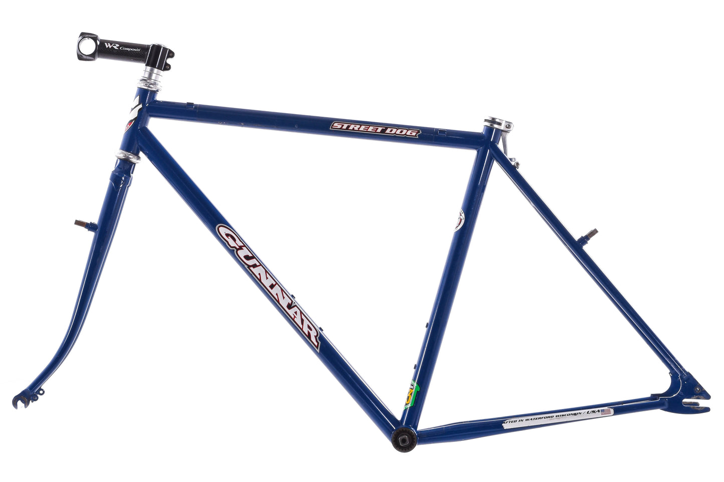 USED Gunnar Street Dog Reynolds 853 Small Canti/V-Brake Single Speed Frame w/ King Headset and BB