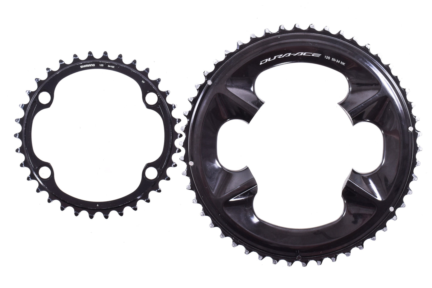 USED Shimano Dura-Ace FC-9200 Compact Chainring set 50/34T