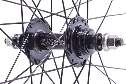 NEW Mavic Open Pro 32H 700C Track Wheelset w/ Surly Hubs Black Bolt On Fixed Gear