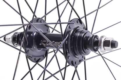 NEW Mavic Open Pro 32H 700C Track Wheelset w/ Surly Hubs Black Bolt On Fixed Gear