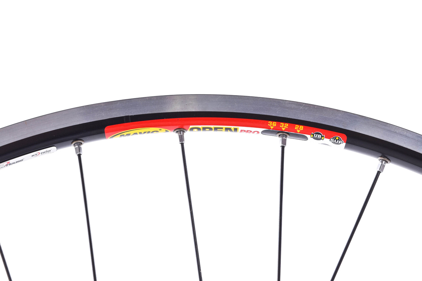 NEW Mavic Open Pro 32H 700C Track Wheelset w/ Surly Hubs Black Bolt On Fixed Gear