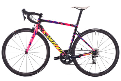 USED 2018 Specialized S-Works Tarmac SL6 54cm Road Bike w/ Carbon Wheels Shimano Dura-Ace 2x11 speed Mechanical Rim Brake