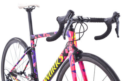 USED 2018 Specialized S-Works Tarmac SL6 54cm Road Bike w/ Carbon Wheels Shimano Dura-Ace 2x11 speed Mechanical Rim Brake